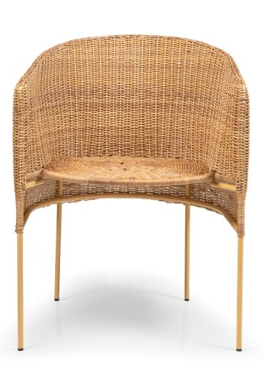 Caribe Natural Dining Chair Chair Outdoor ames Raw natural material / Yellow