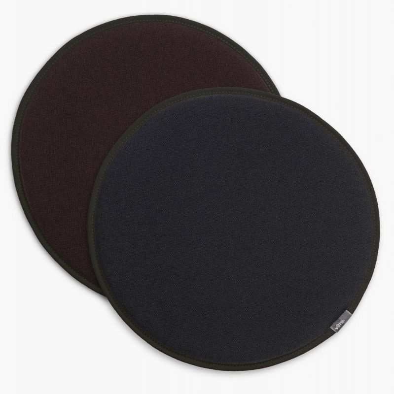 Seat Dot Sitzkissen Vitra-dunkelgrau-nero / kastanie-nero SINGLE PIECES