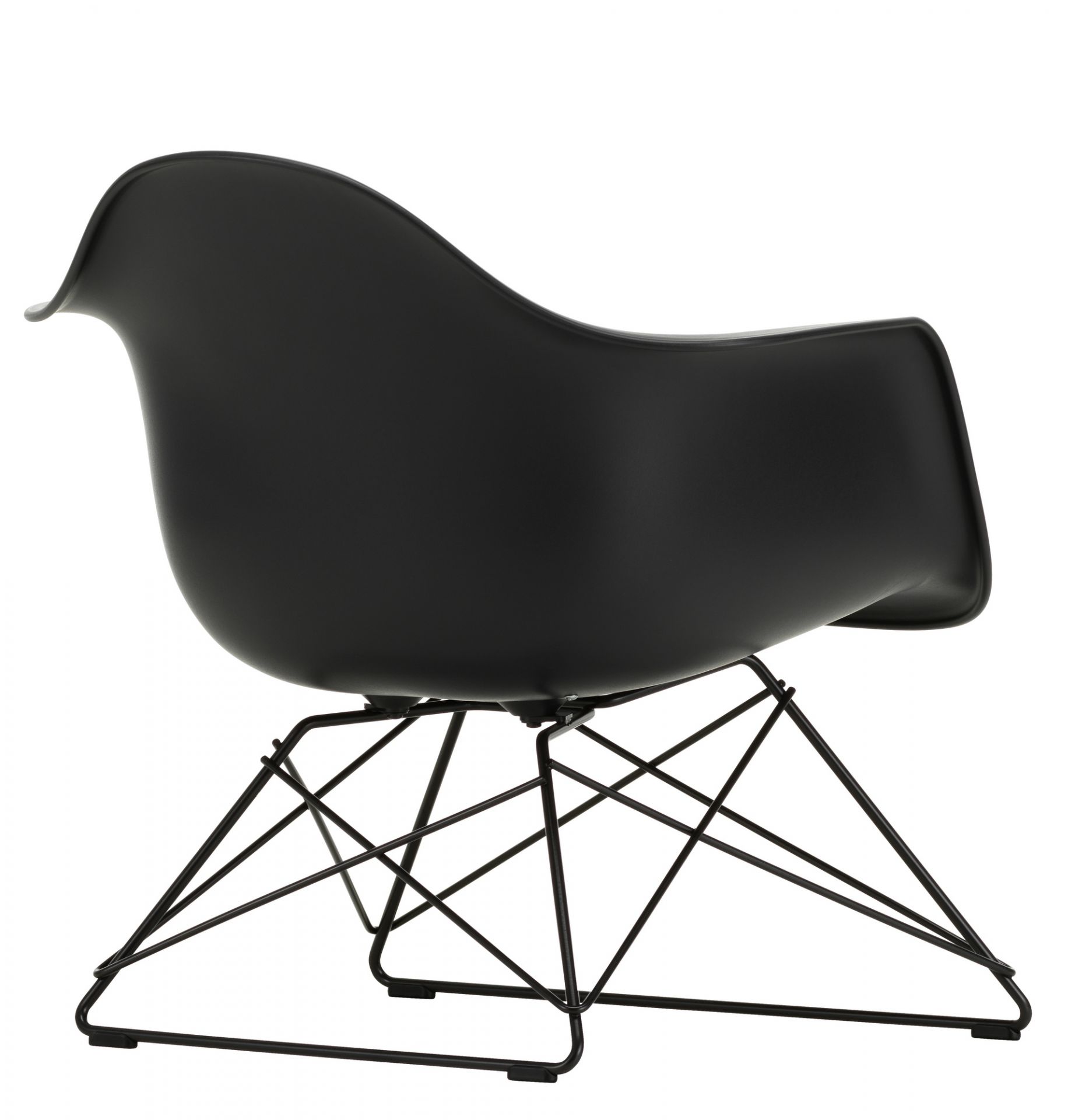 Eames Plastic Arm Chair RAR Rocking Chair Vitra Maple yellowish - Chrom - White