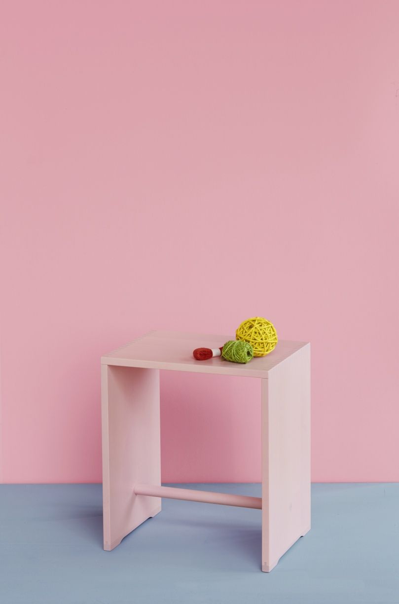 Ulmer stool Max Bill pink wb form LIMITED EDITION