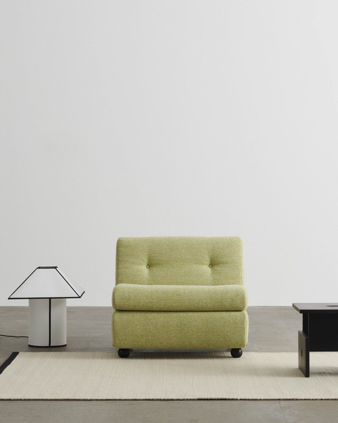 Wood Box Coffee Table Hay oak black water-based lacquer