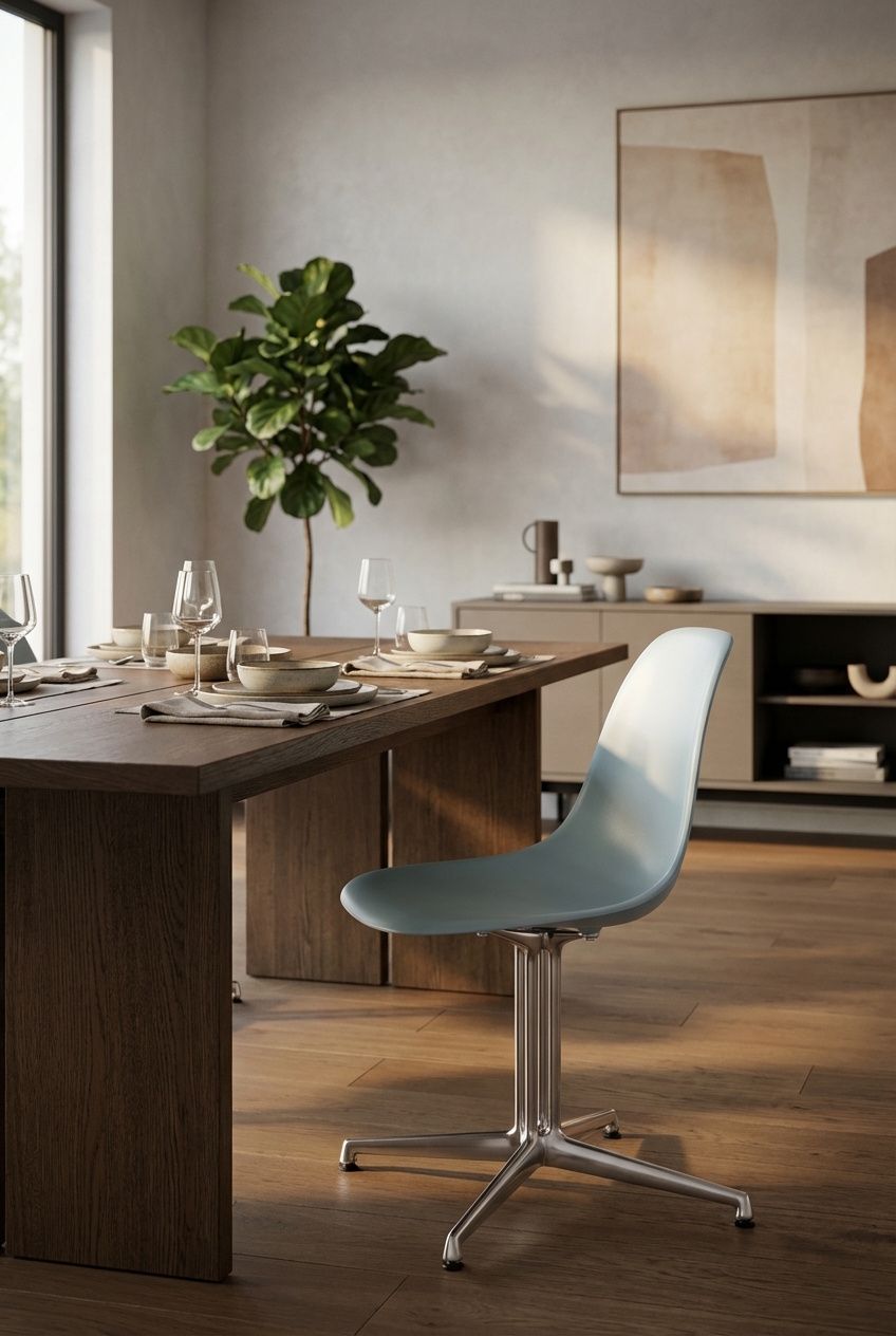 Eames Plasic Side Chair DSL RE Chair Vitra