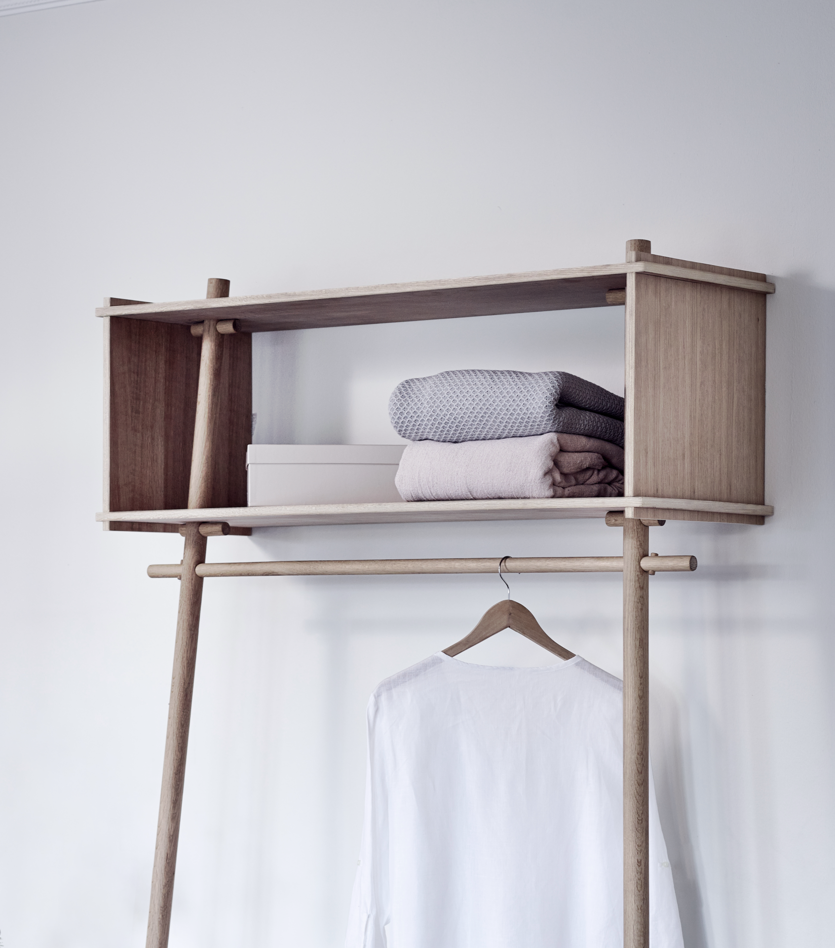 Töjbox Wardrobe Woud Wx80 cm oak black