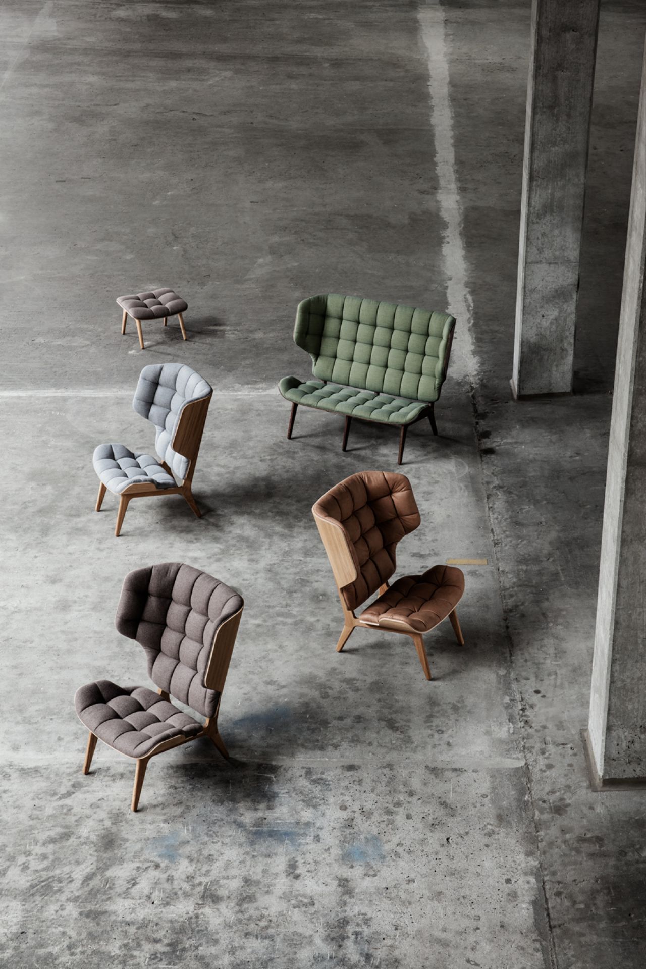 Mammoth Chair Dark smoked oak / Fame 61044 NORR11
