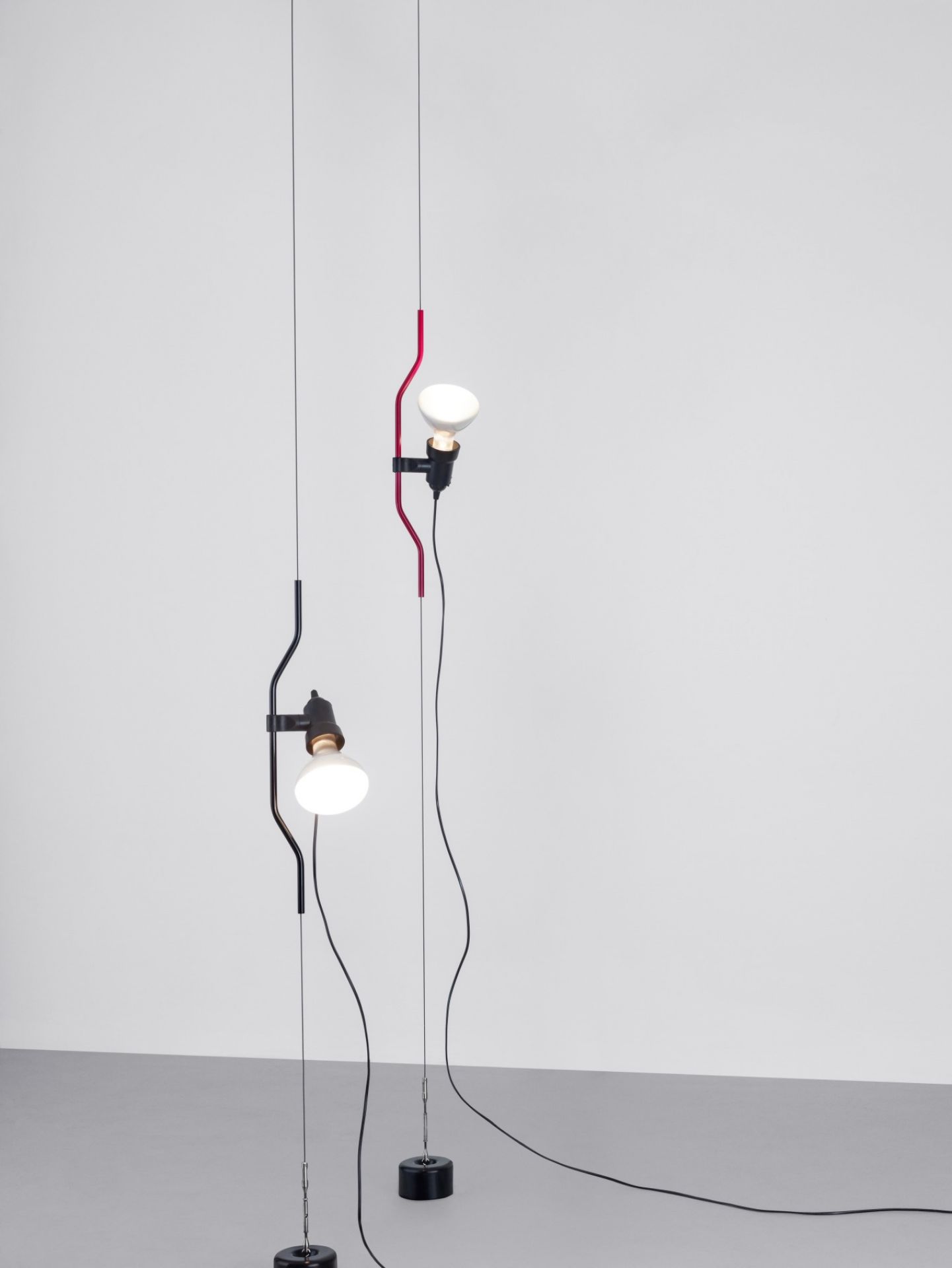 Parentesi Lamp with switch Flos Red