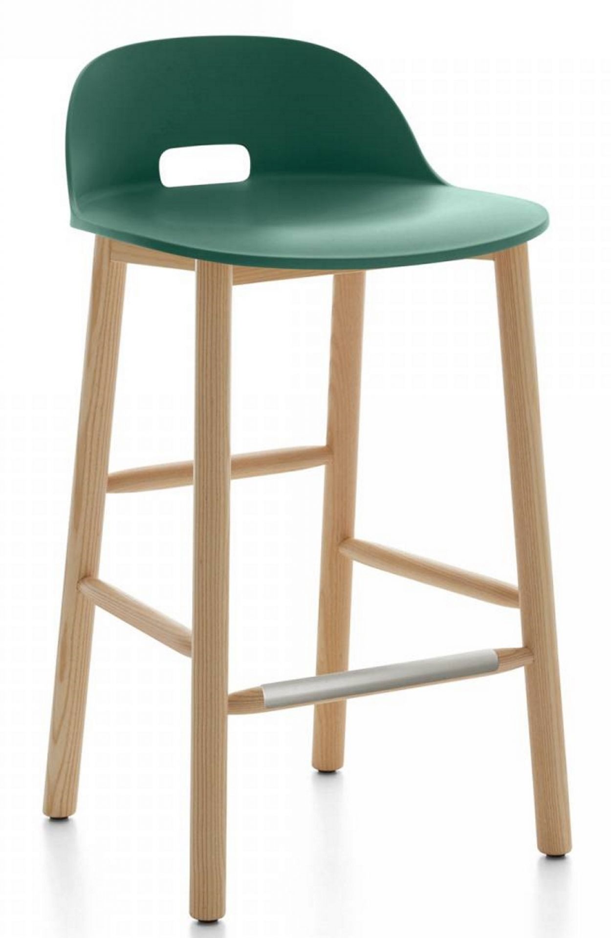 Alfi Bar Stool Low Back Emeco-Dark Brown