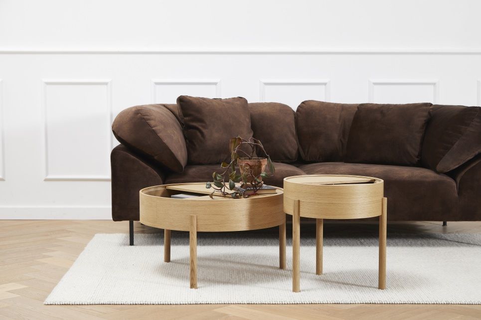 Arc Side Table Oak oiled Ø 42 cm Woud