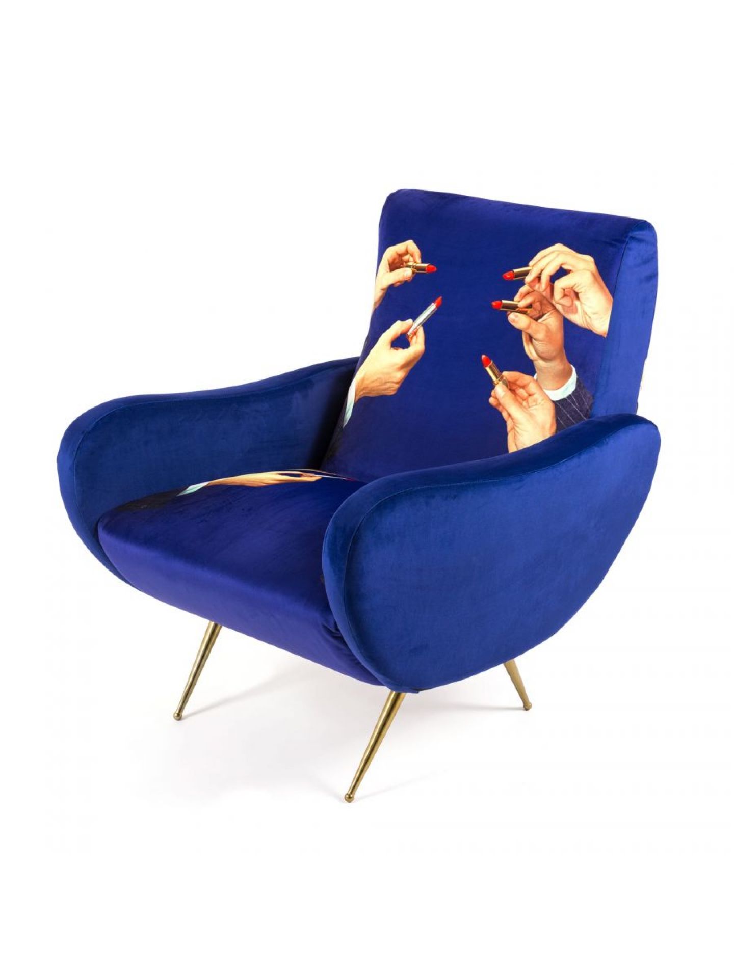 Toiletpaper armchair Lipsticks Seletti