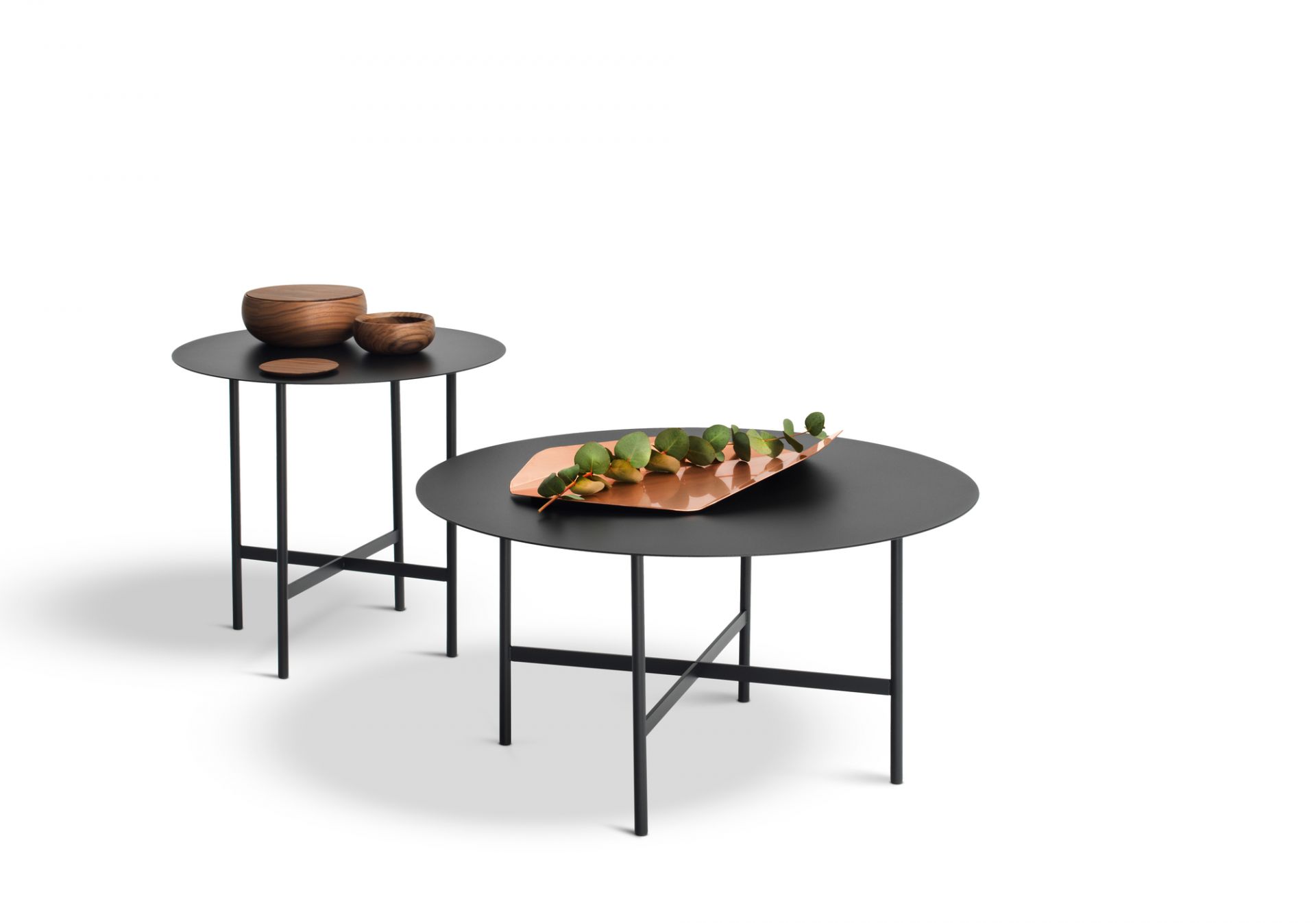 BETA coffee and side table large smoke matt Müller Möbelfabrikation