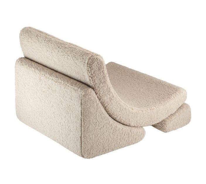 Moon children's armchair teddy fabric Wigiwama