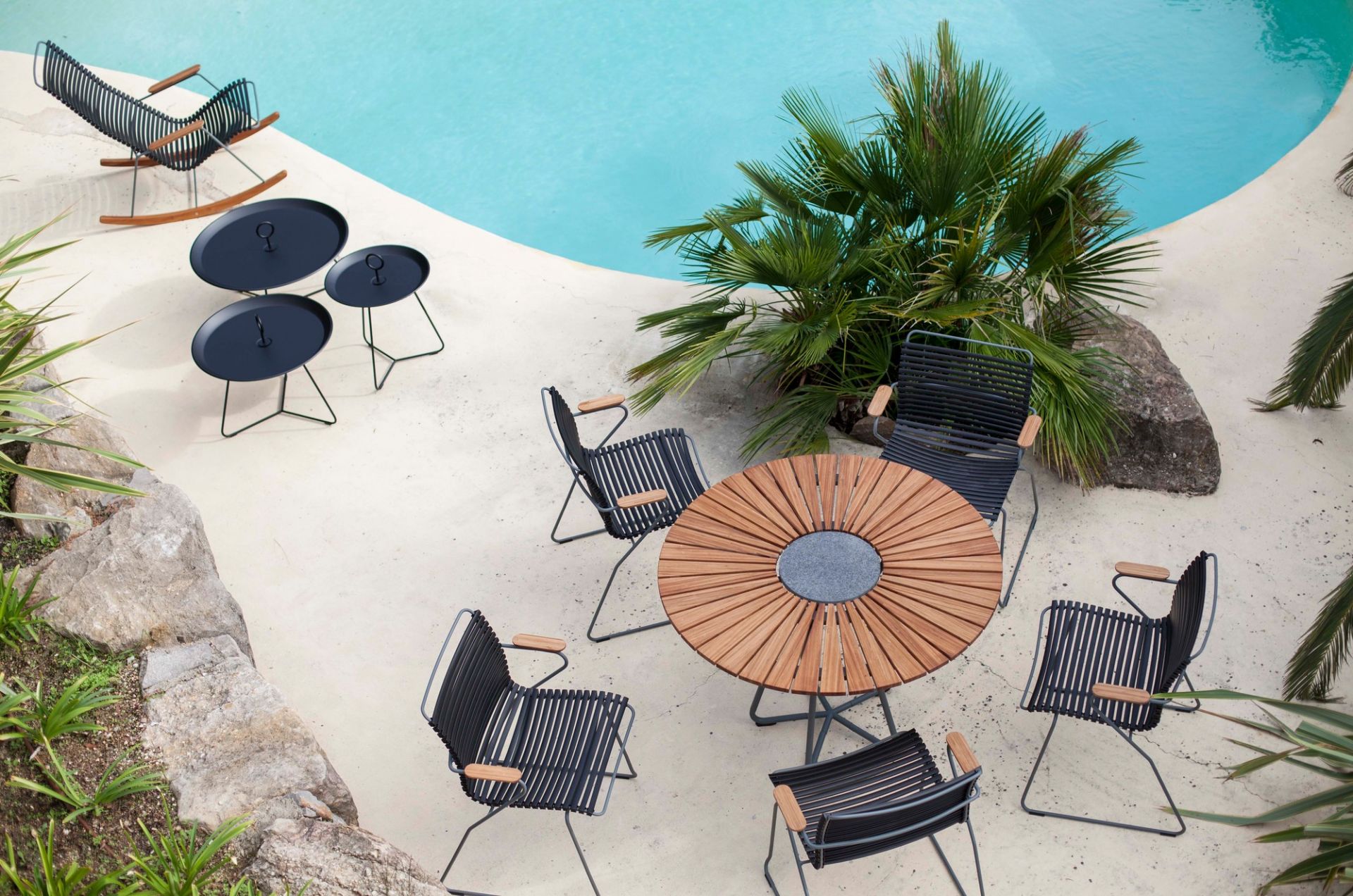 Eyelet Outdoor / Indoor side table small Houe