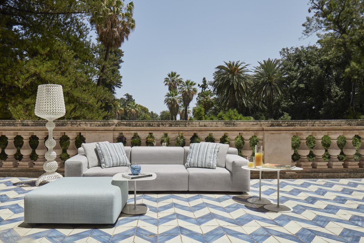 Plastics Outdoor Two-Seater Kartell
