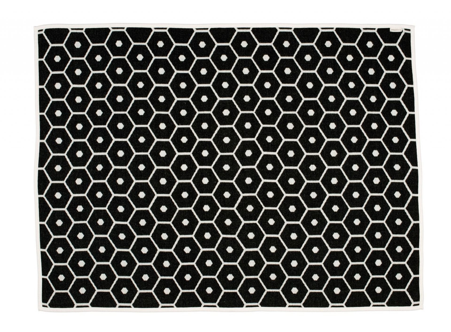 Honey Wool Blanket Pappelina black