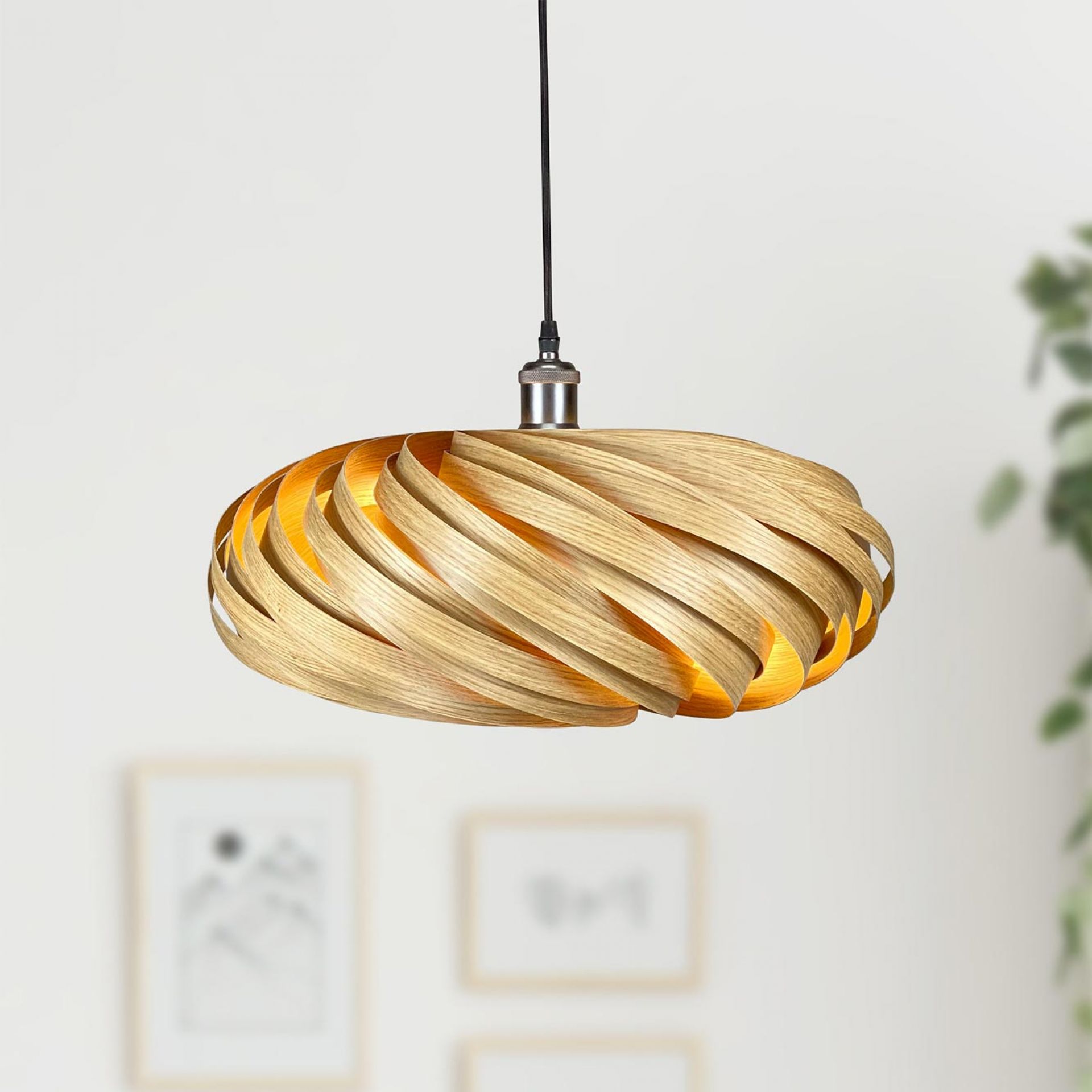 Veneria Pendant lamp Ø50 cm Oak Gofurnit