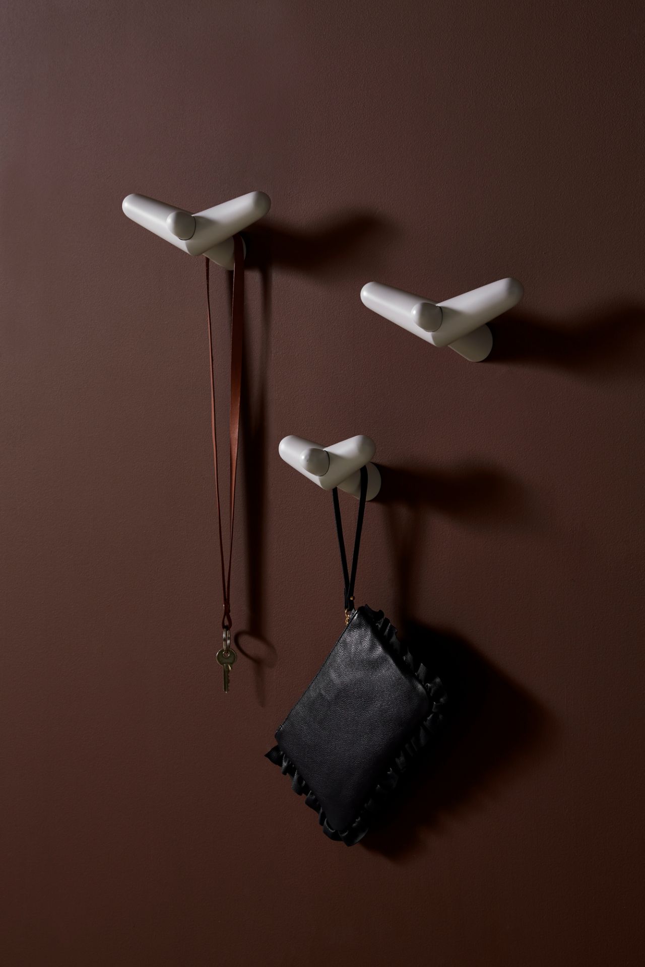 Tail Wing Hook Black Painted Birch Woud SINGLE PIECES
