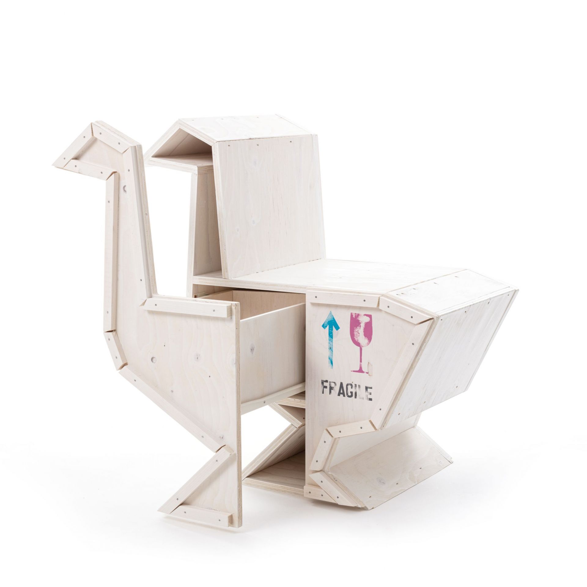 Sending Animals Goose 2.0 cupboard white Seletti