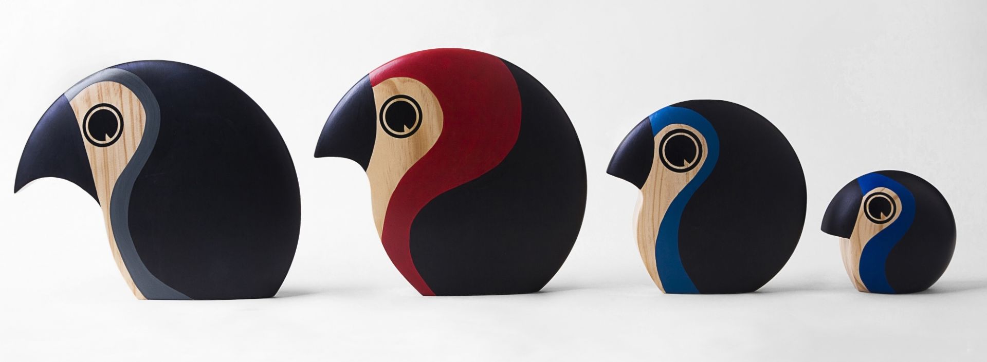Discus 1 Small Bird wooden figurine Architectmade SINGLE PIECES