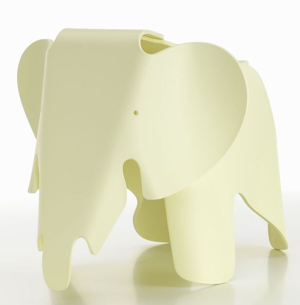 Eames Elephant Stool RE Vitra canary yellow