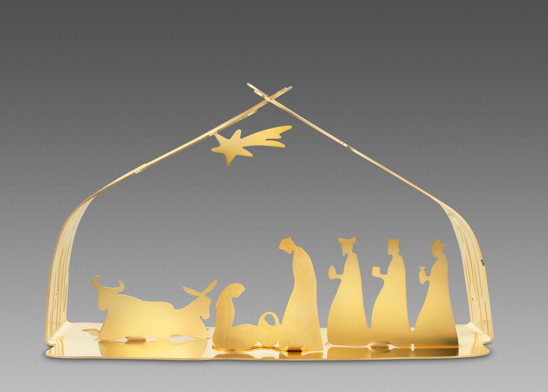 Bark Crib Crib in stainless steel 18/10 BM09 GD Alessi SINGLE PIECE