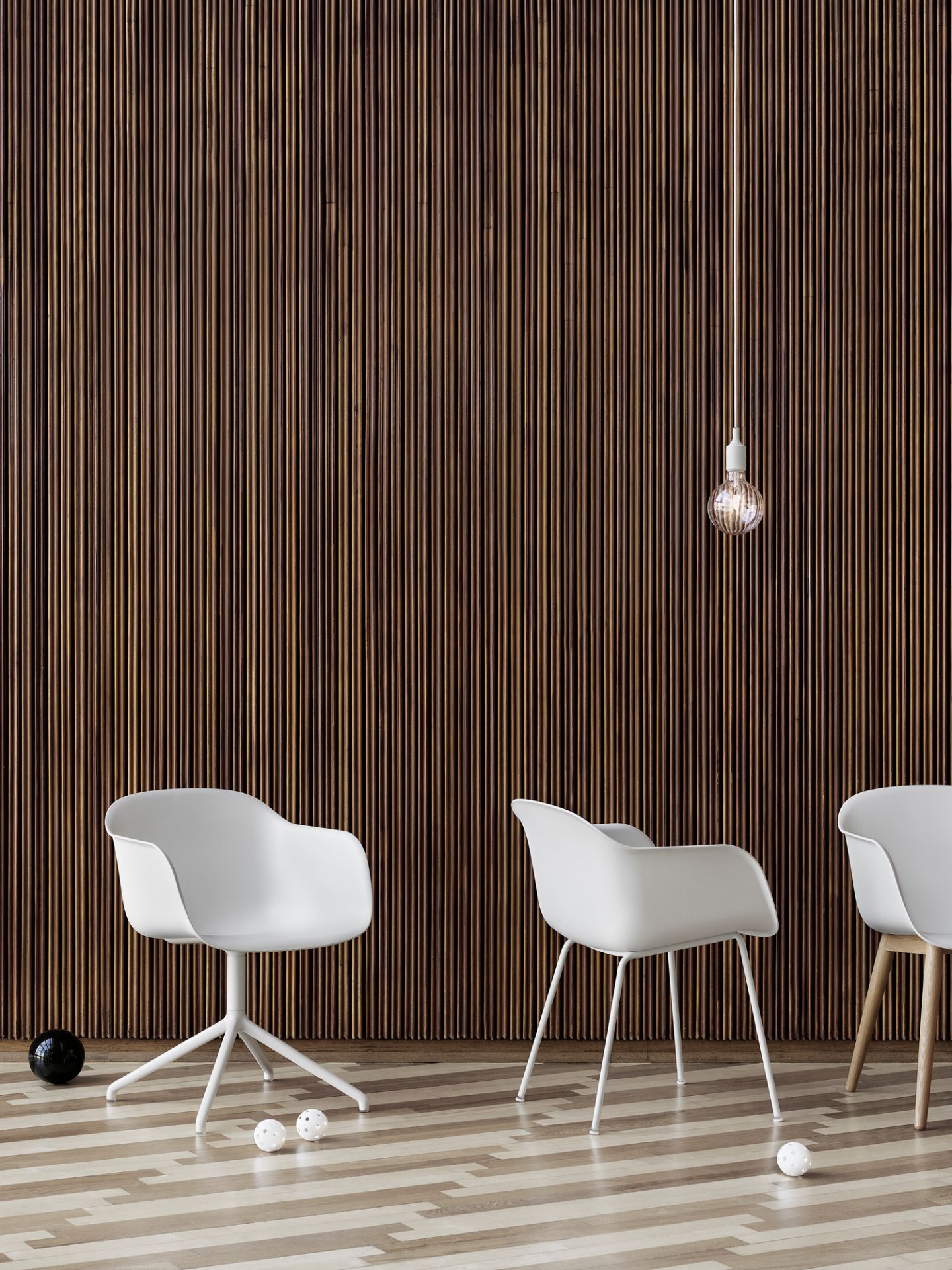 Fiber Armchair Tube Base Chair Muuto