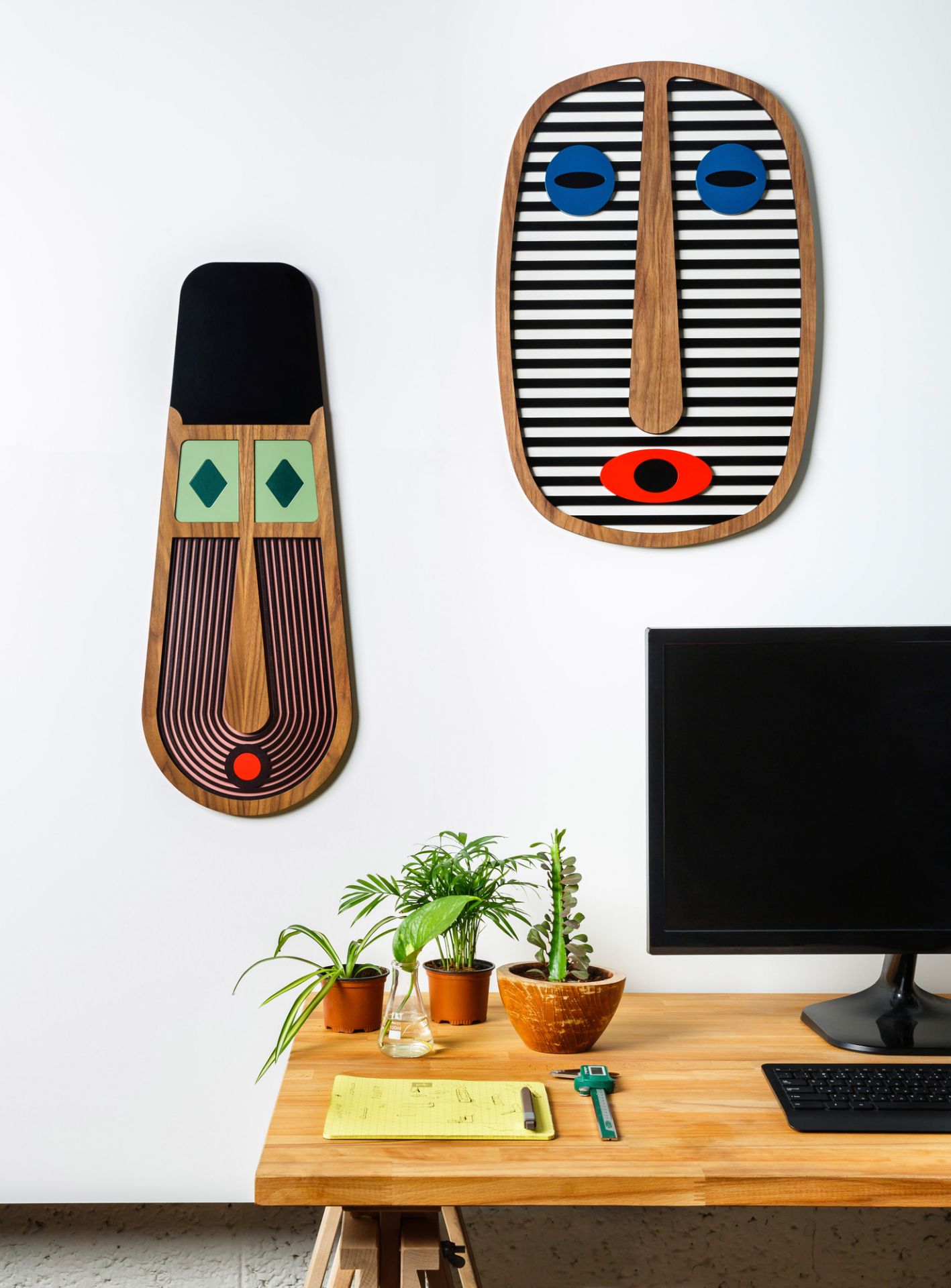 Modern African Masks Small Wall decorations Umasqu 19 SINGLE PIECES
