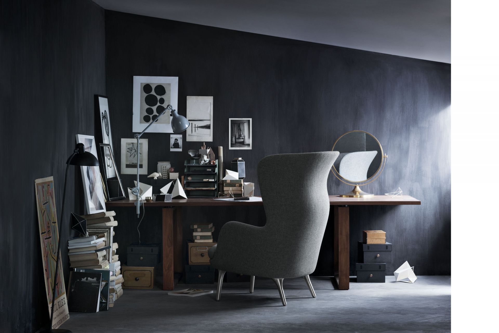 Ro Armchair Wood Fritz Hansen