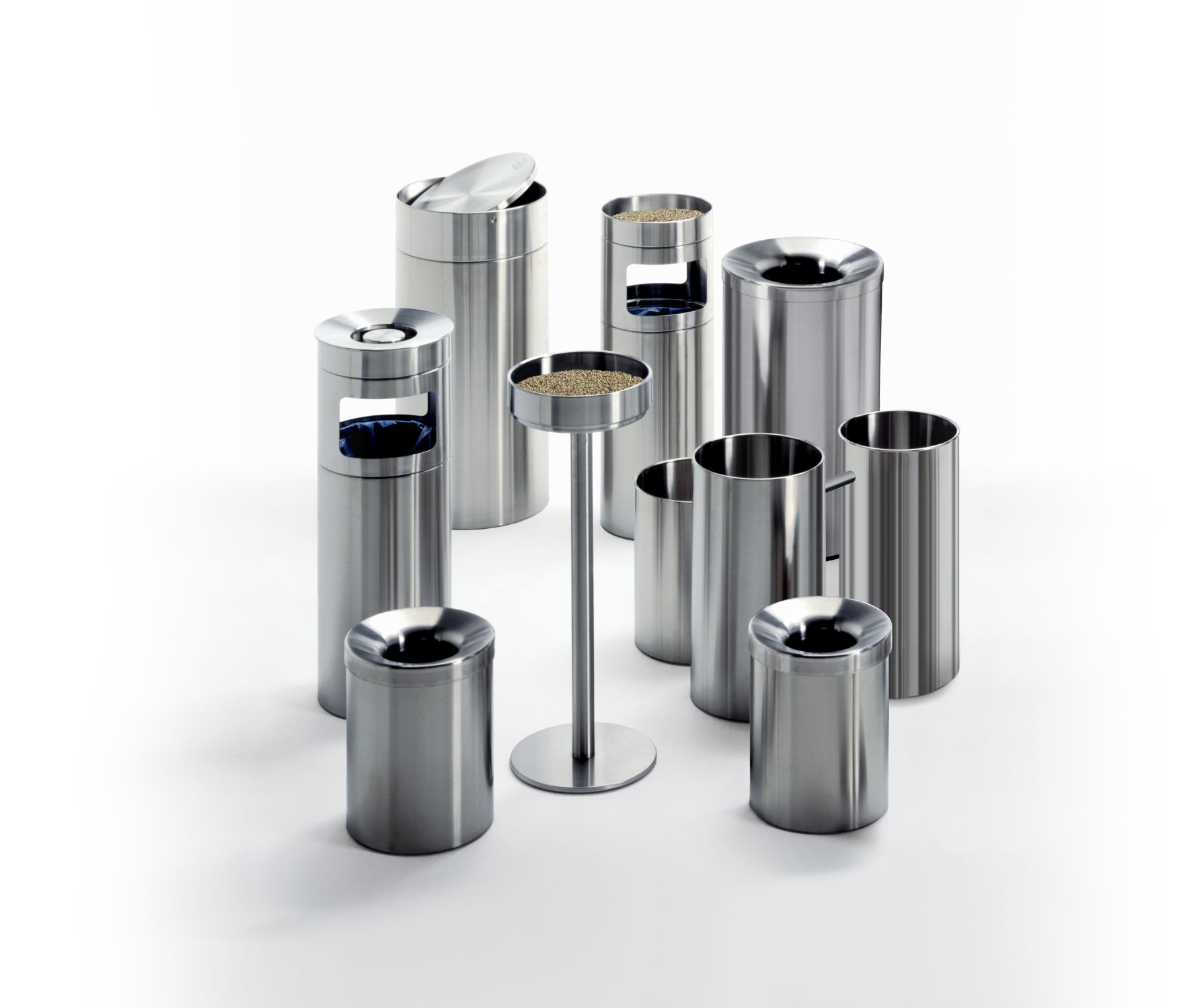 Nox pedestal ashtray + trash bin Rexite