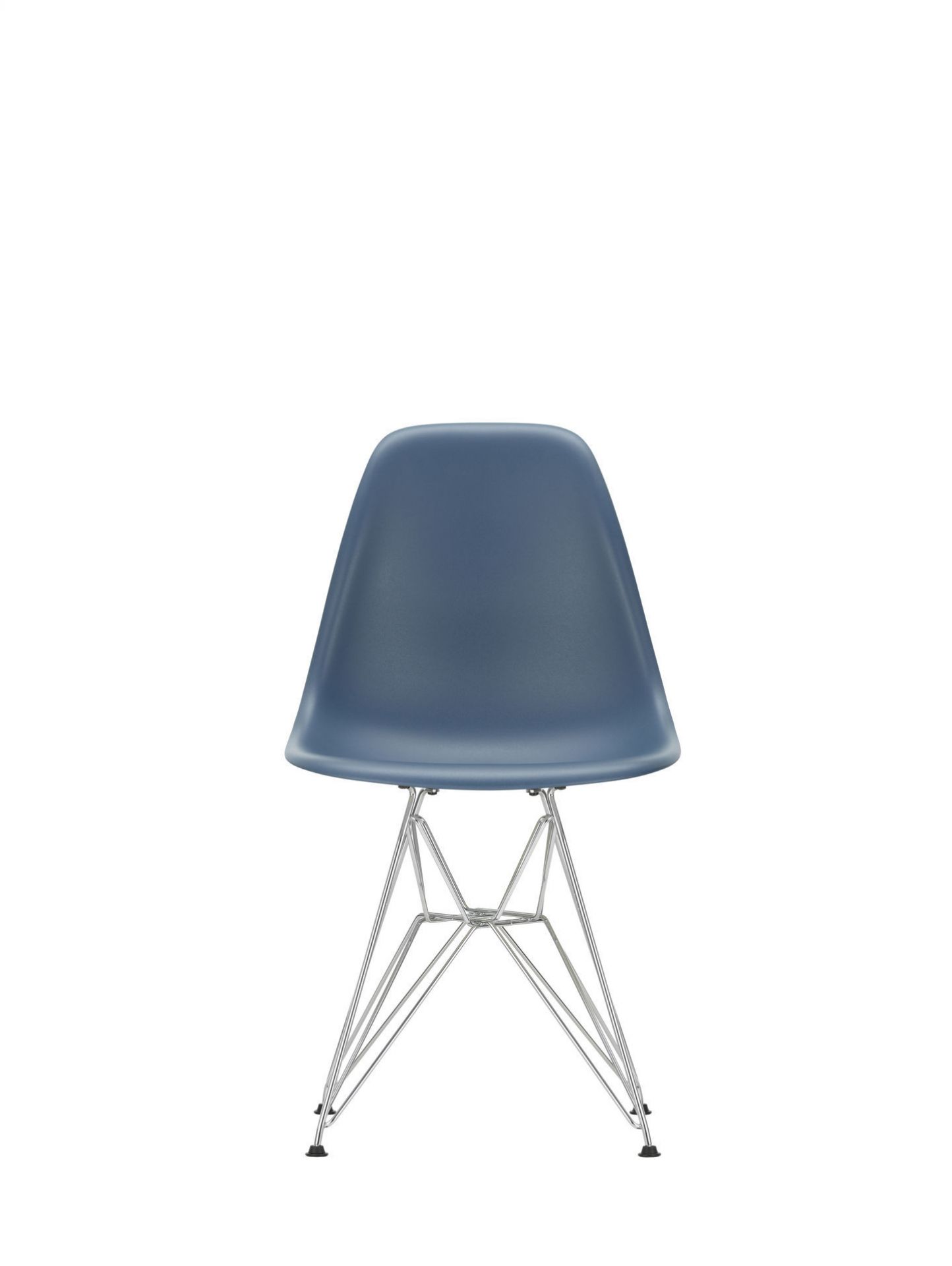 Eames Plastic Side Chair DSR Chair Vitra Black-Pale Pink