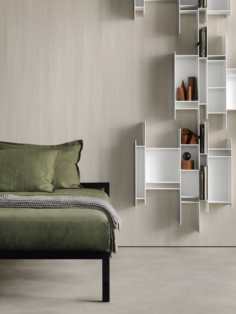 Aluminium Bed lacquered MDF Italia