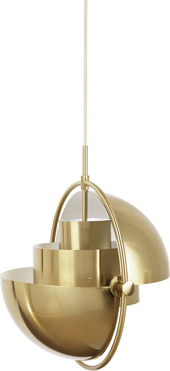 Multi-Lite pendant lamp Brass Gubi