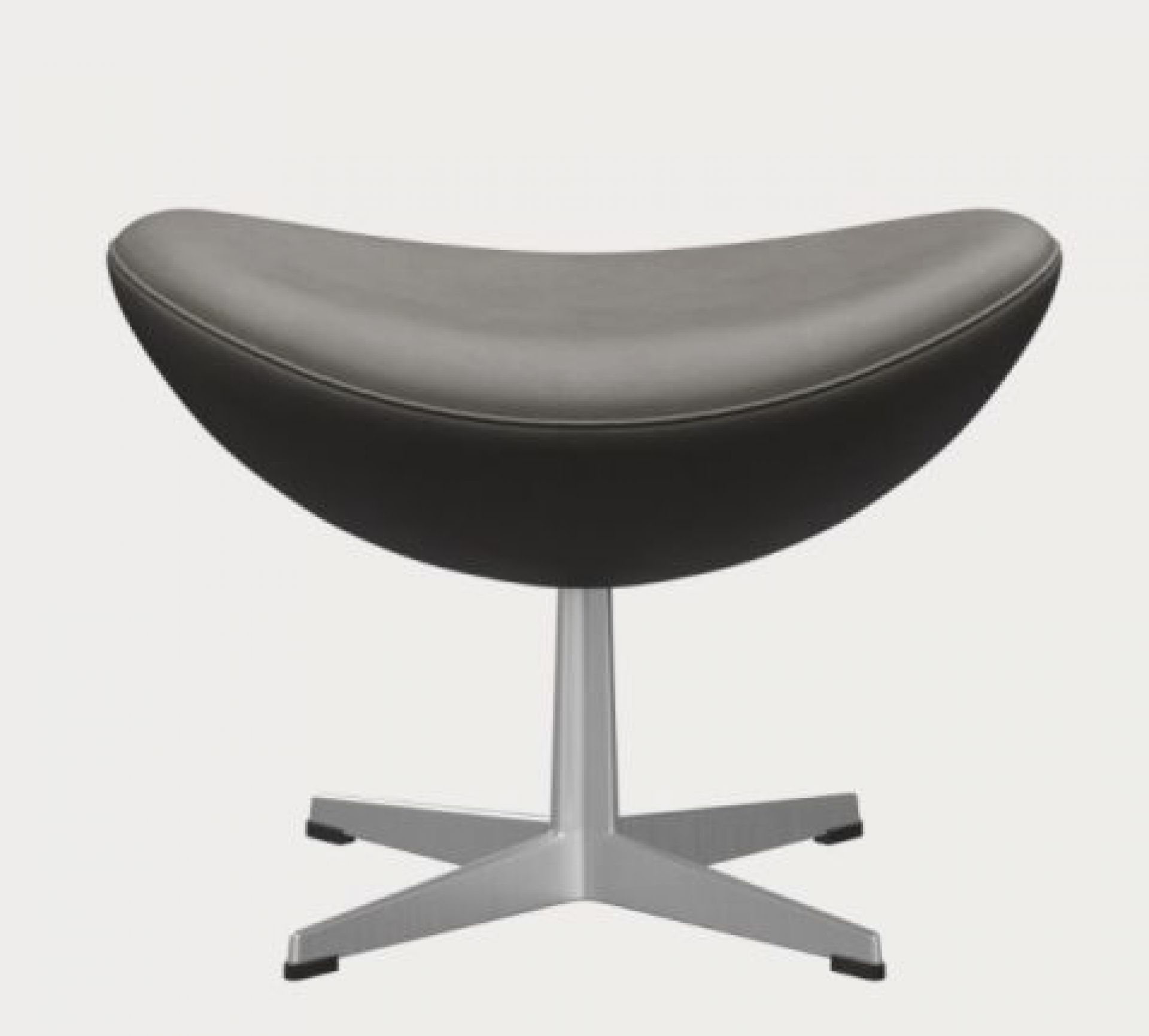 Egg Chair with Stool Action Model Essential Leather Lava Fritz Hansen