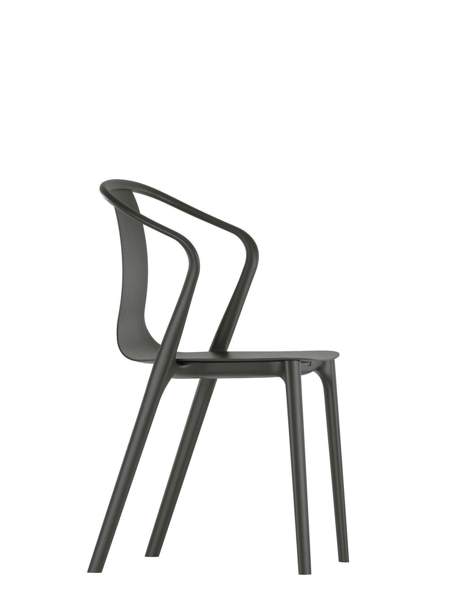 Belleville Armchair Wood Chair Vitra