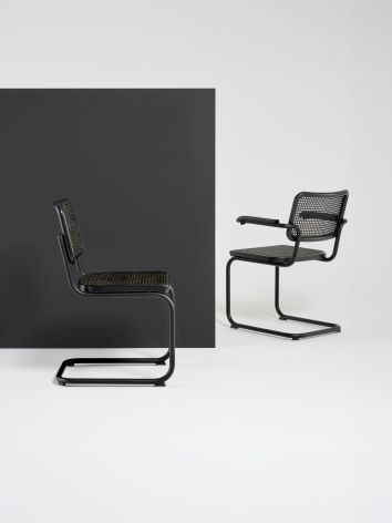 S 64 V Tubular steel classic cantilever chair Thonet