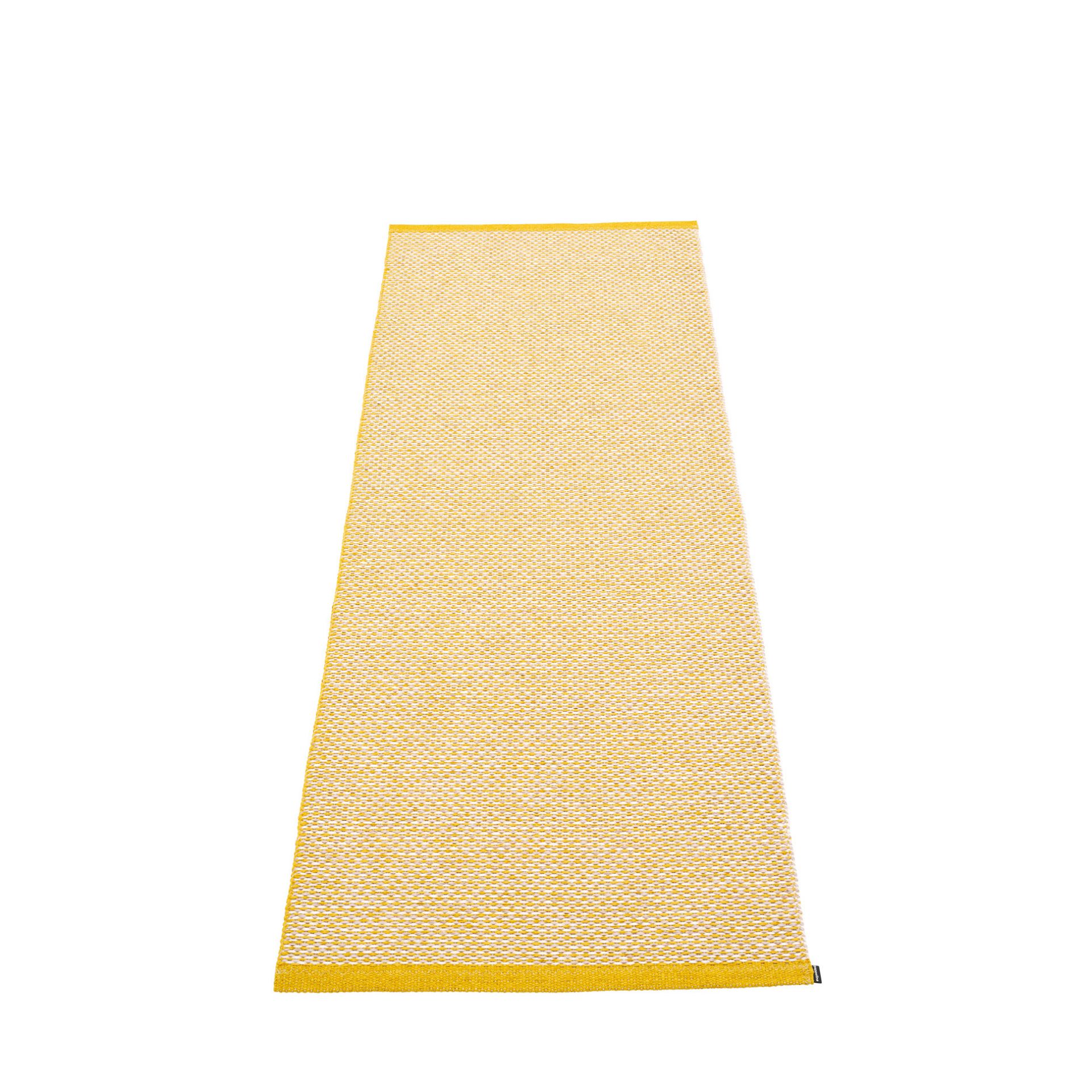 Effi Plastic rug 70x200 cm Pappelina mustard