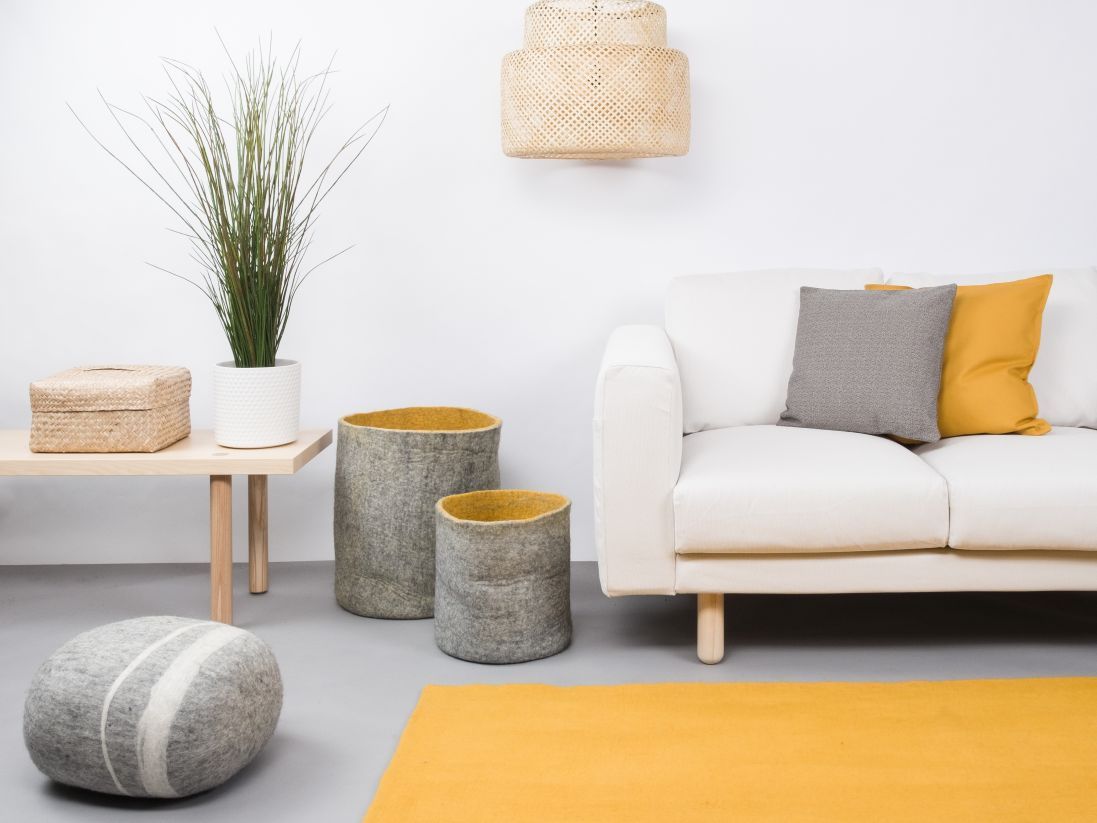 Mono Rectangular Felt Rug 160 x 230 cm myfelt