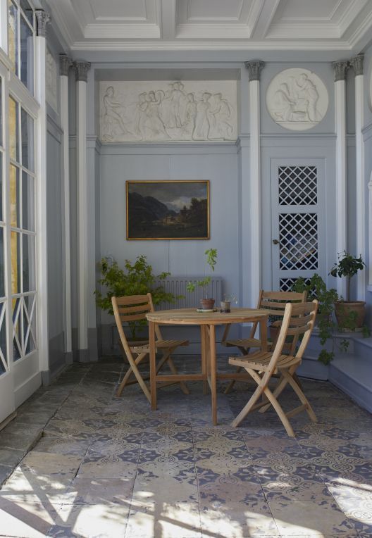 Selandia Table Ø 94 Side Table Folding Outdoor Skagerak by Fritz Hansen
