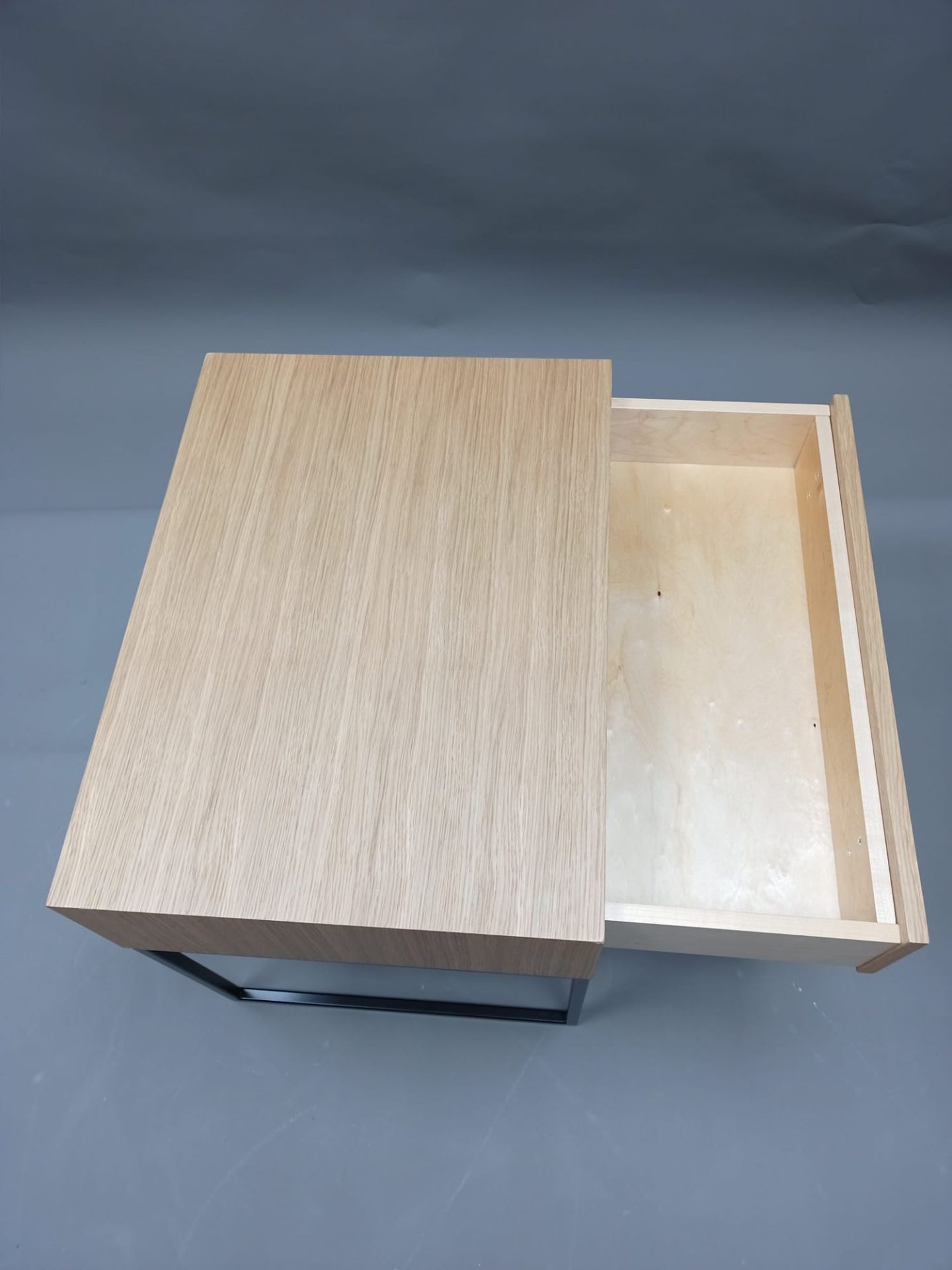 Dina side table, natural oak, Jan Kurtz, defective copy 