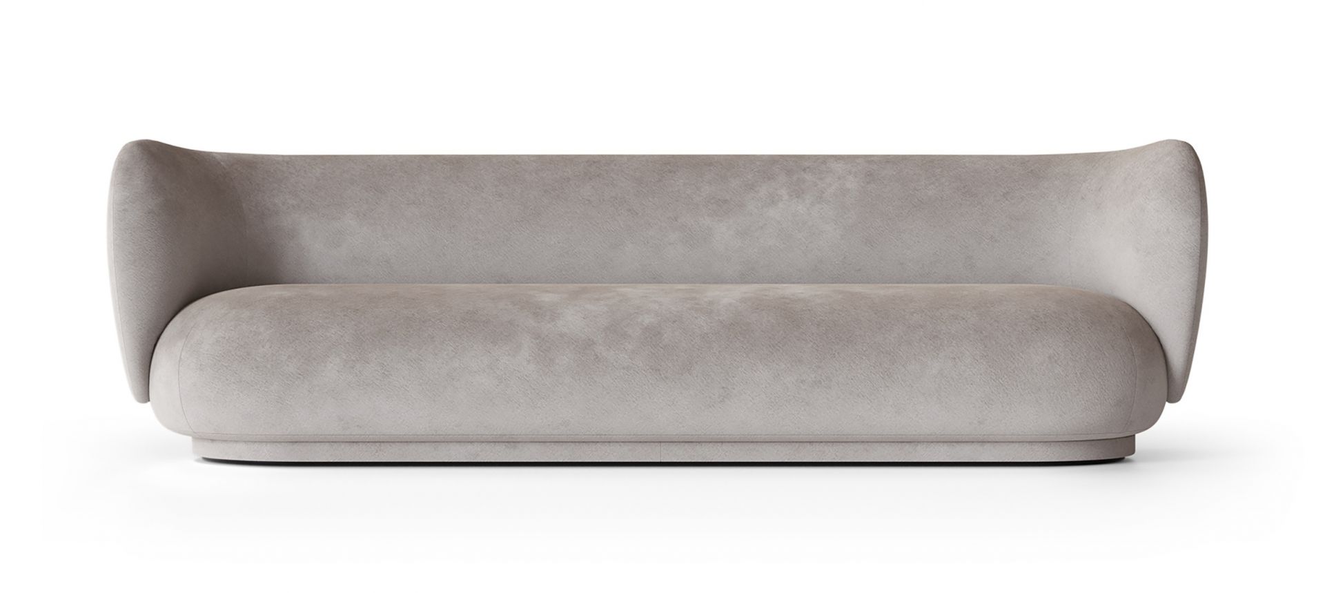 Rico Sofa 4-Seater Faded Velvet Concrete Ferm Living