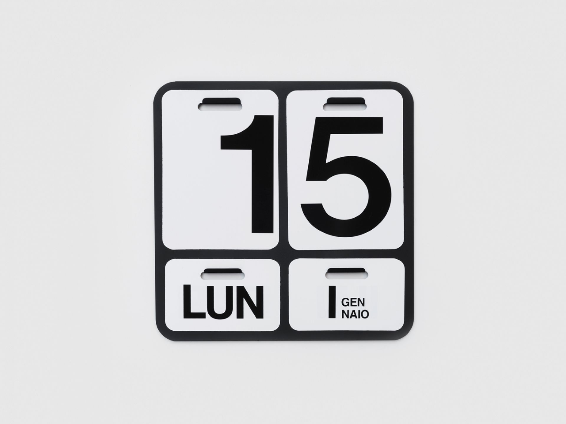 Formosa Calendar Danese Milano black English SINGLE PIECES