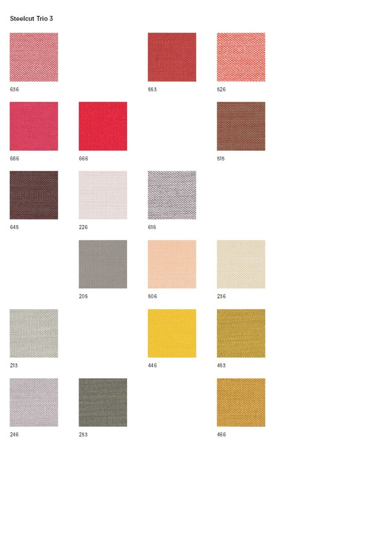 Sample Card Steelcut Trio Kvadrat