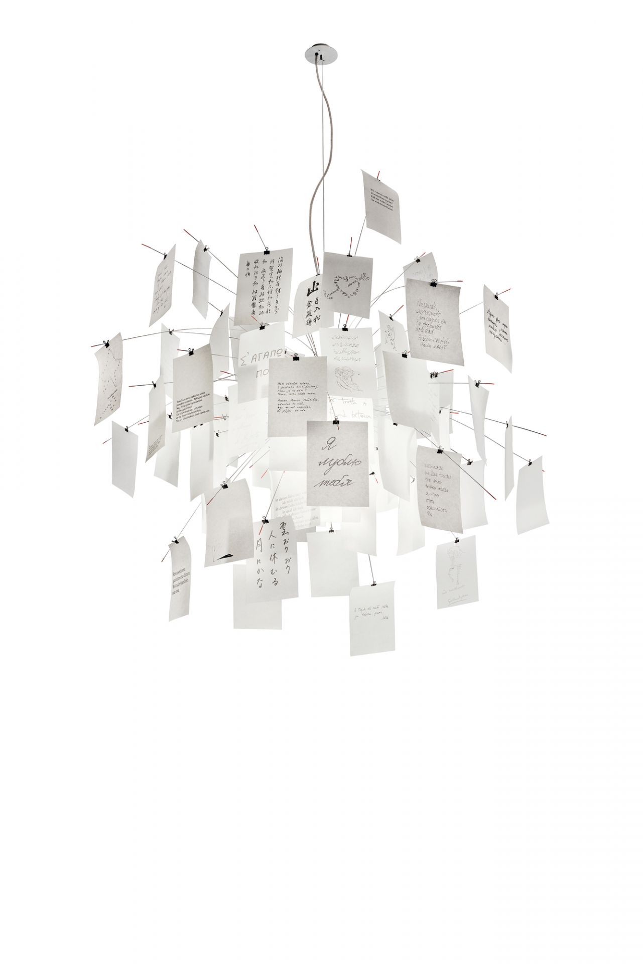 Zettel´z 5 pendant lamp Ingo Maurer