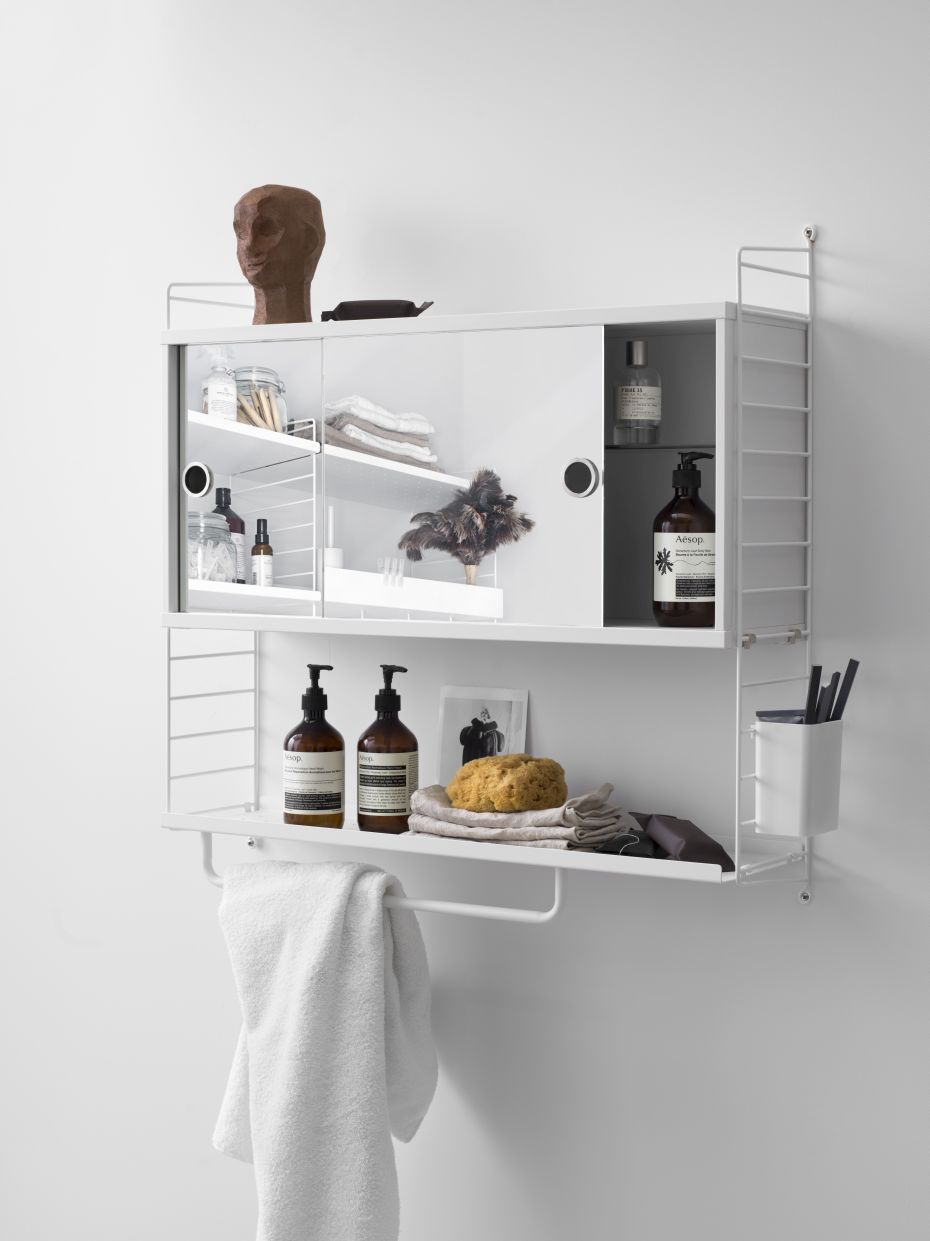 Single Piece Wall Ladder H 75 cm String Furniture  