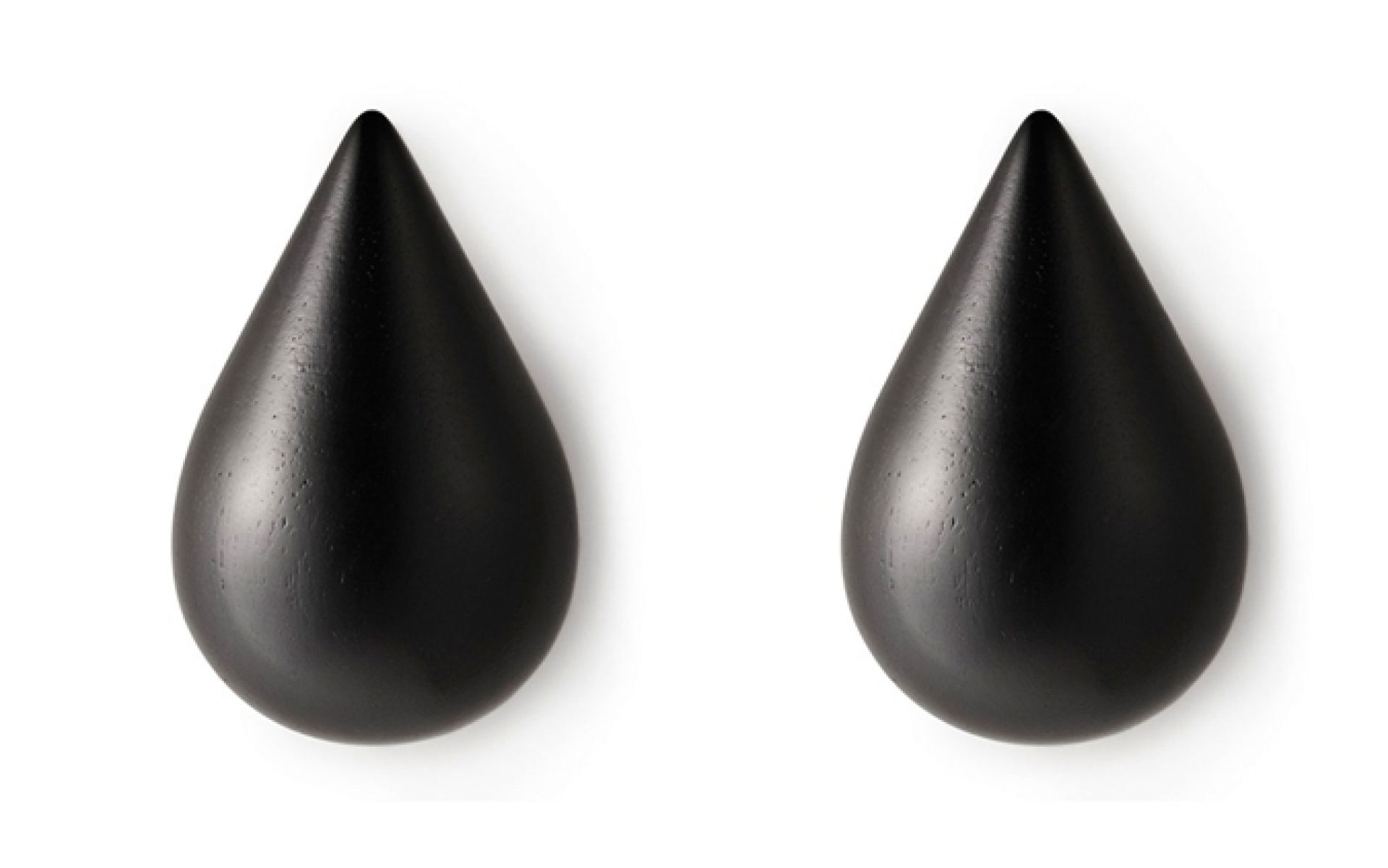 Dropit Hooks 2er Pack coat rack hook BLACK / LARGE Normann Copenhagen SINGLE PIECES