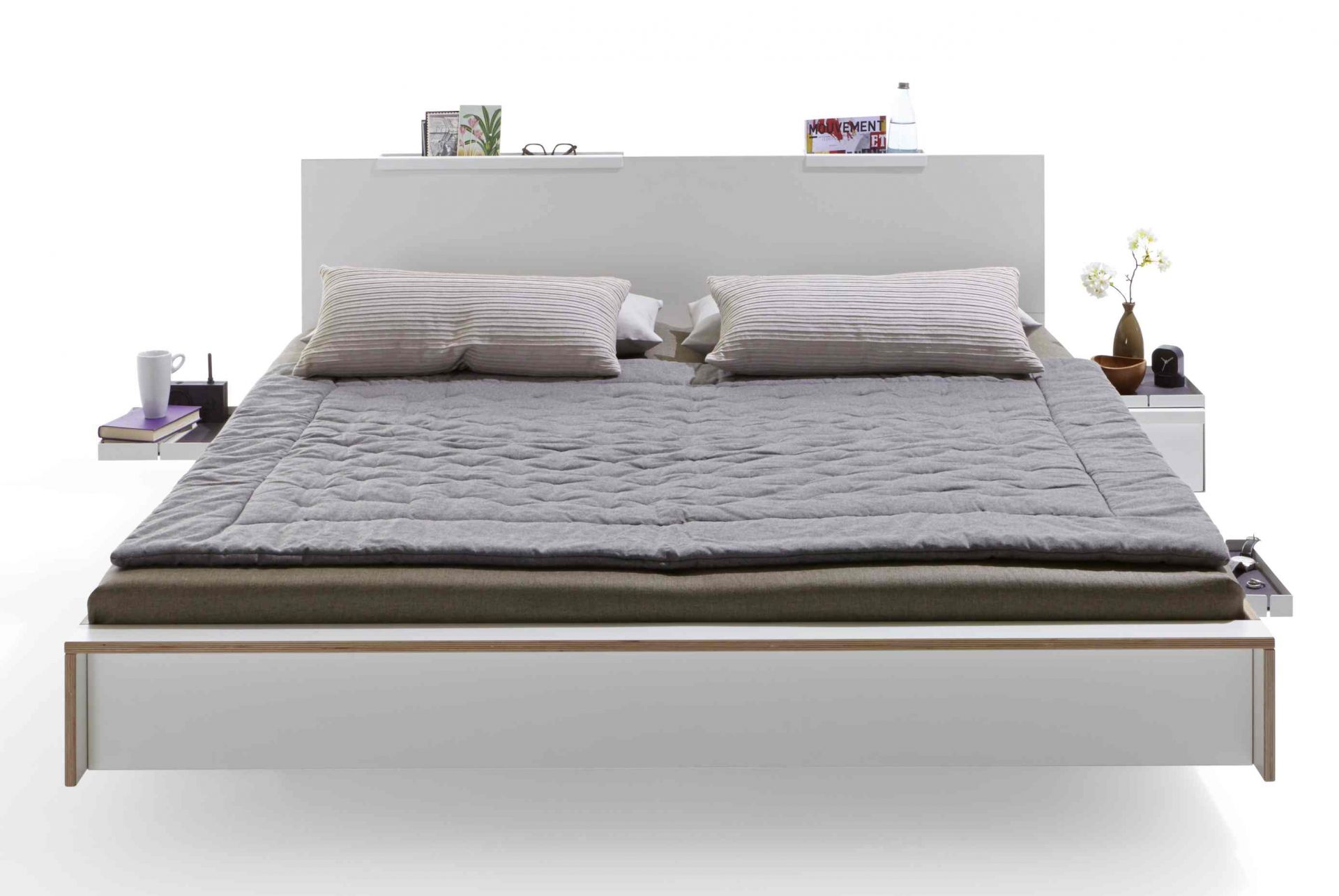Headboard for Flai double bed anthracite Müller Möbelwerkstätten