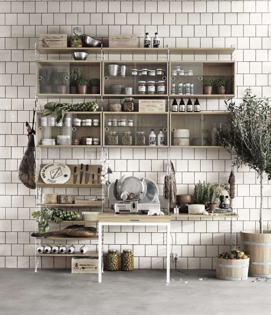 Single Unit Shelf W 78 cm Pack of 3 String Furniture 