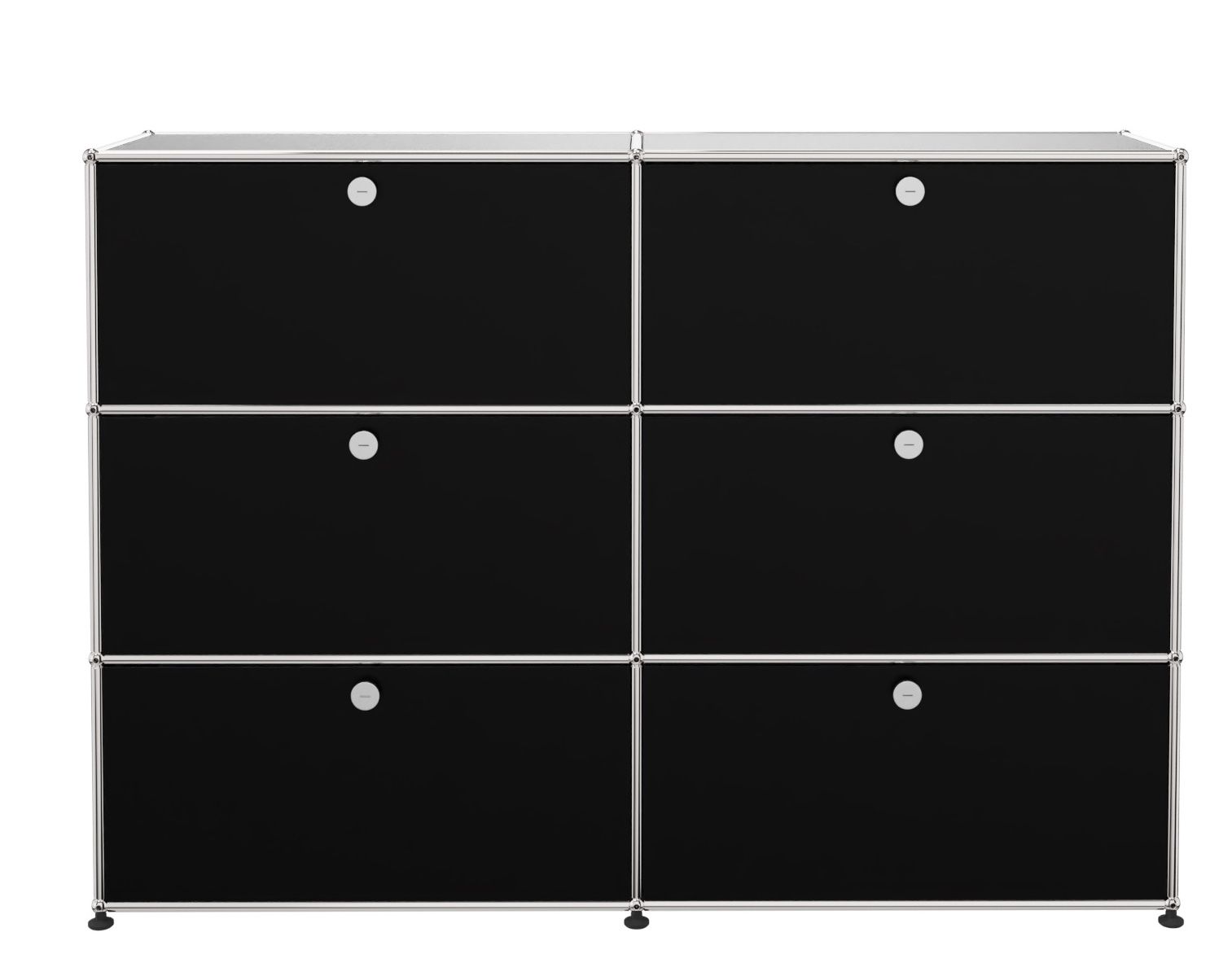 USM Haller Highboard 6 Klappen schwarz