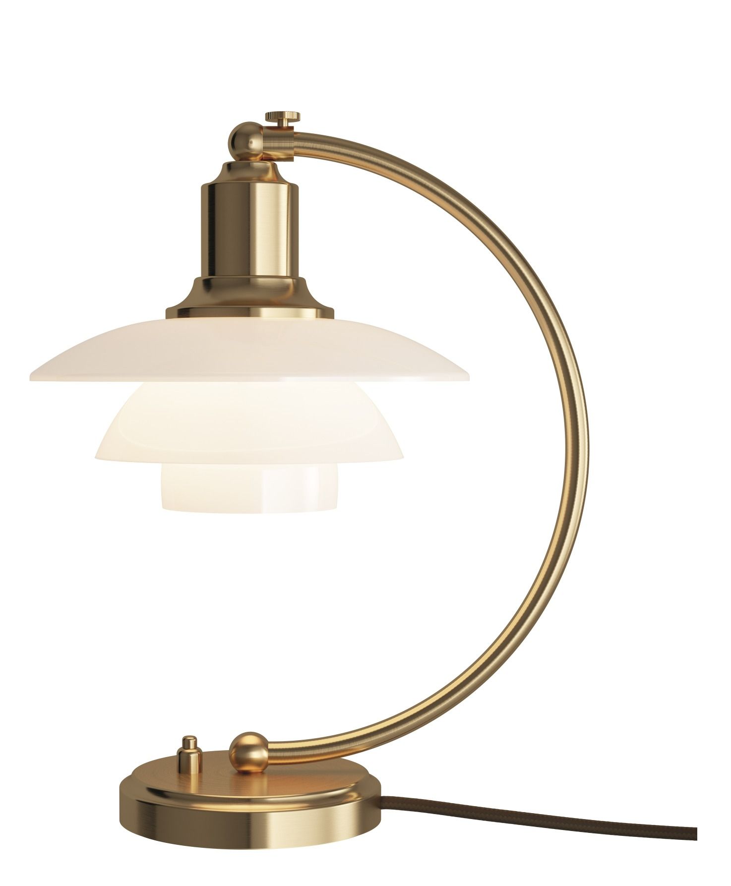 PH 2/2 Luna Table Lamp Brass / Opal Glass Louis Poulsen LIMITED EDITION