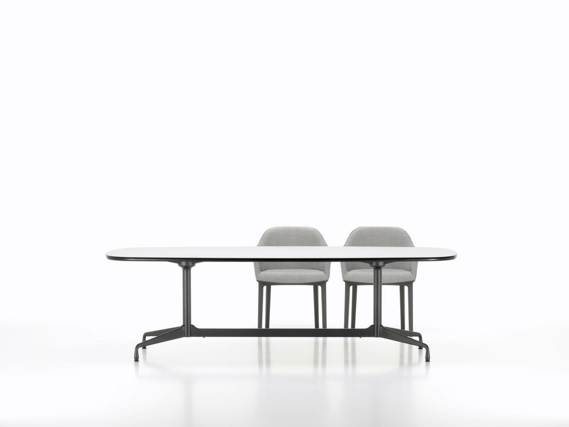 Eames Segmented Table Dining Dining Table Boat Shape 220 cm Vitra