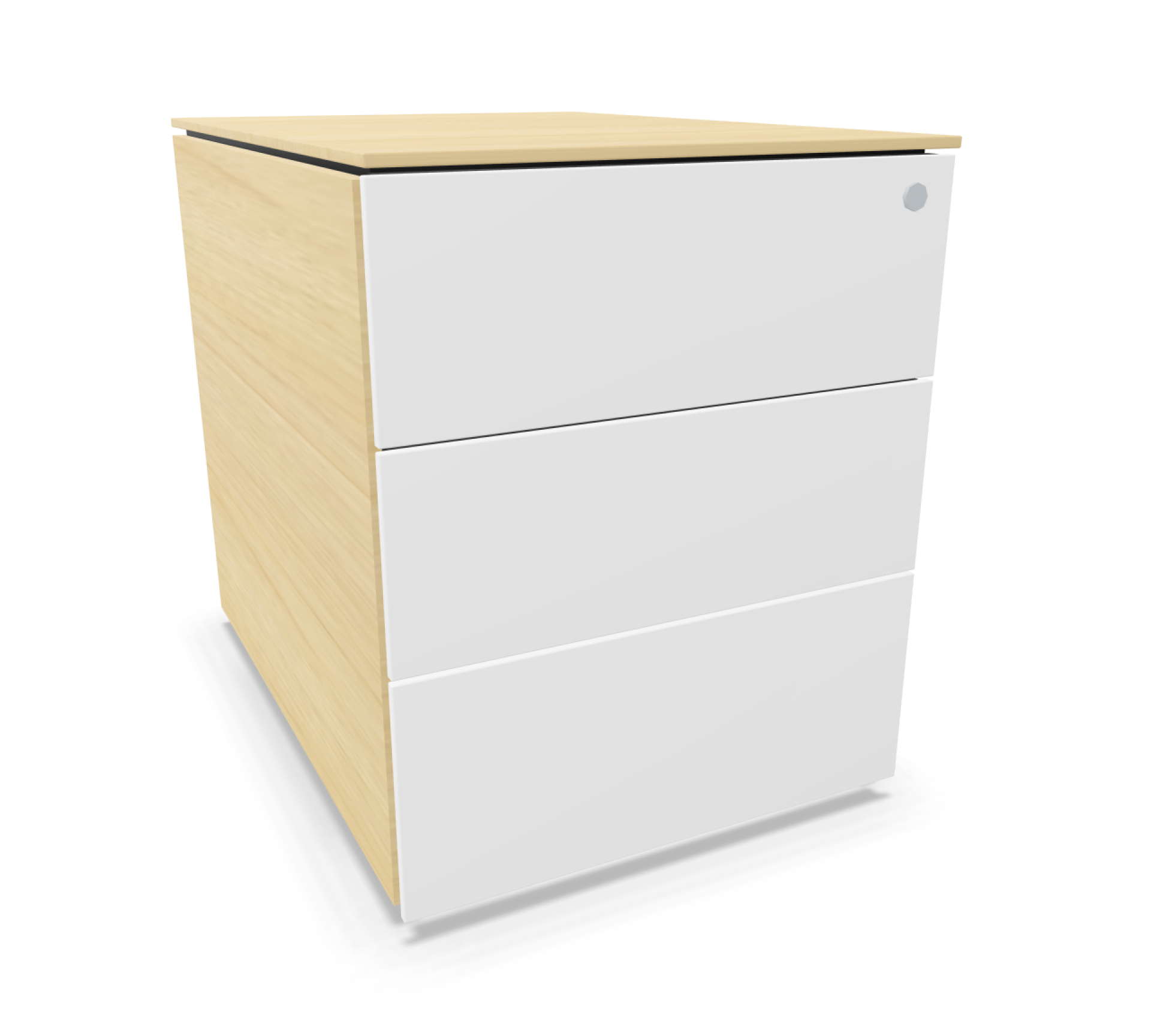 Implicit Premium mobile pedestal without handles from Steelcase