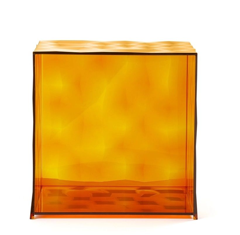 Optic Cube containers Amber Kartell SINGLE PIECES